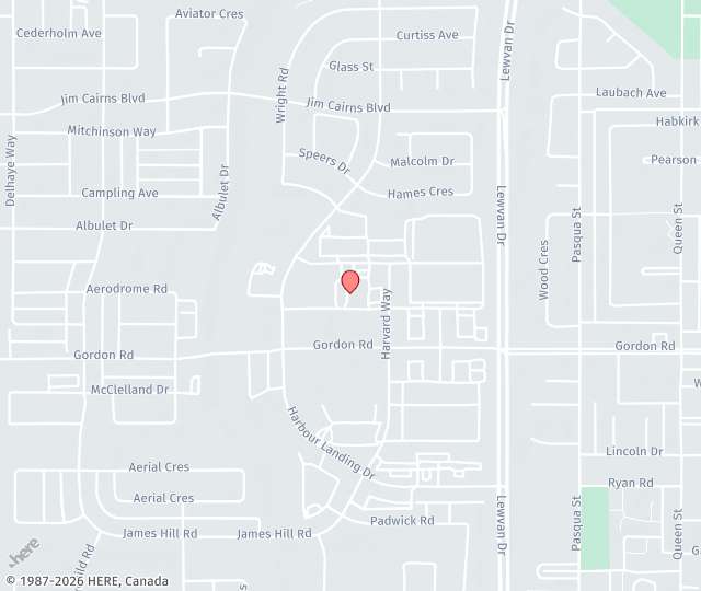 Location Map: 4830 Gordon Road, #135 Regina, SK S4W 0B7